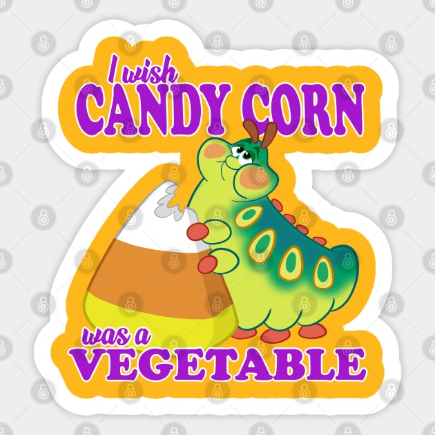 Candy Corn is a Vegetable Sticker by toonbaboon